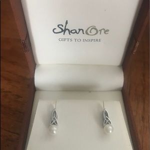 Celtic Irish Pearl Earrings (ShanOre)